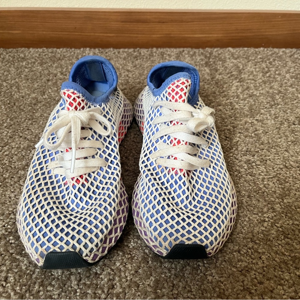 Adidas Deerupt Sneakers - Blue and White